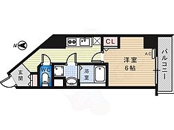 プリメーロ66 1Kの間取図画像
