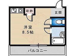 サンロード白鷺 ワンルームの間取図画像