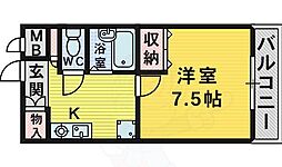 ステージ村田1 1Kの間取図画像