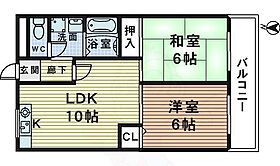 アーベインコート 207 ｜ 大阪府堺市西区浜寺石津町中４丁（賃貸マンション2LDK・2階・48.00㎡） その2