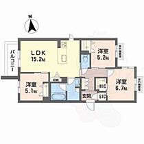 大阪府堺市北区北花田町３丁（賃貸マンション3LDK・3階・75.28㎡） その2