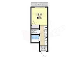 白龍ビル ワンルームの間取図画像