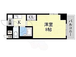 オアシス堺 1Kの間取図画像
