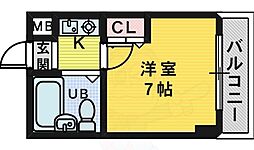 レジデンス・ドゥ・セリバ・セレストゥ 1Kの間取図画像