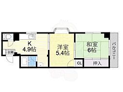 泉ニューライフ 2Kの間取図画像
