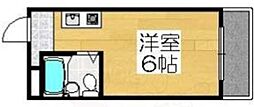 プリマベーラ堺東 1Kの間取図画像