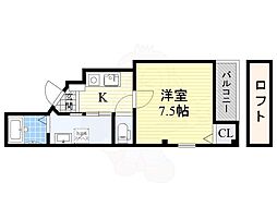 エヌエムディスユイット 1Kの間取図画像