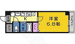 シャルマン鳳駅前 1Kの間取図画像