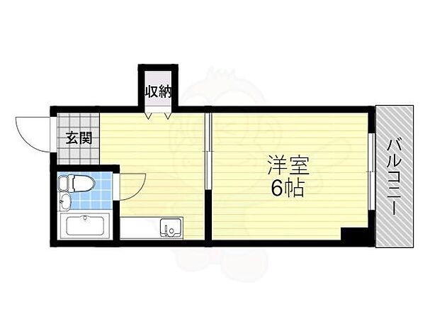 グロースハイツ天満1 ｜大阪府大阪市北区天満３丁目(賃貸マンション1K・3階・18.00㎡)の写真 その2