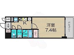 アーバネックス大阪城WEST 1Kの間取図画像