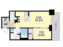ウエリスタワー谷町四丁目 8階/-