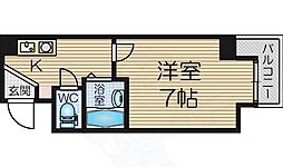 ジョリーフローラ 1Kの間取図画像
