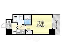 セレニテ北久宝寺 1Kの間取図画像