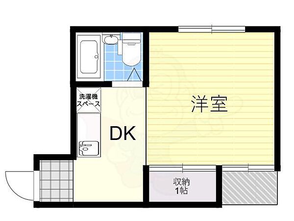 リバーサイド石橋マンション 302｜大阪府池田市天神１丁目(賃貸マンション1DK・3階・21.61㎡)の写真 その2