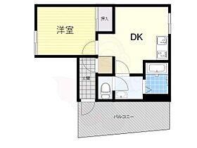 大阪府箕面市瀬川５丁目（賃貸マンション1DK・3階・26.00㎡） その2