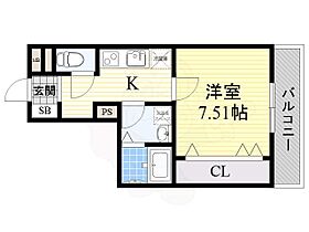 ミーツハウス池田  ｜ 大阪府池田市栄本町（賃貸アパート1K・3階・27.50㎡） その2