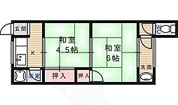 杉林文化 2Kの間取図画像
