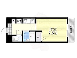 N.グラン・ラール 1Kの間取図画像
