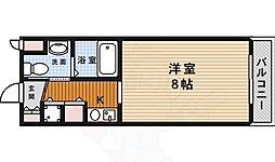 ディアオークラ 1Kの間取図画像