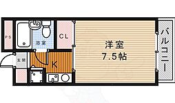 センチュリーショウエイ 1Kの間取図画像