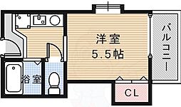 ハイツ812 1Kの間取図画像