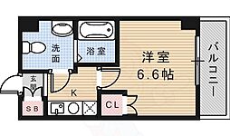 ウインズコート石橋 1Kの間取図画像