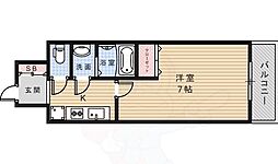 エルシア池田 1Kの間取図画像