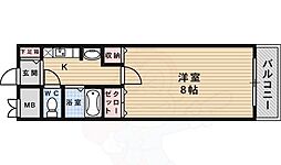 グレース姫室 1Kの間取図画像