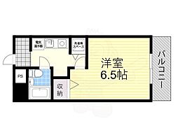 ランドマーク 1Kの間取図画像