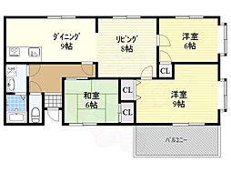 来夢館 3LDKの間取図画像