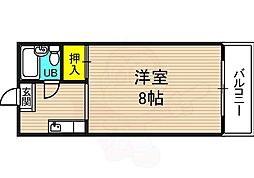 サンピアザM 1Kの間取図画像