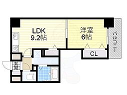Algrad福島South 1LDKの間取図画像
