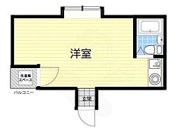 アルトピノ花川 ワンルームの間取図画像