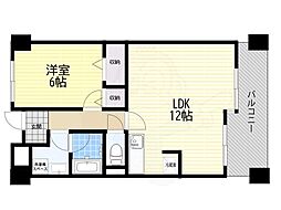 グランドールサンパティオ 1LDKの間取図画像