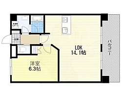 アルグラッドサギス 1LDKの間取図画像