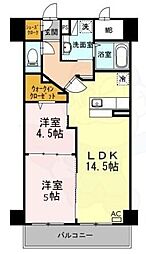 COCOMARINI 2LDKの間取図画像