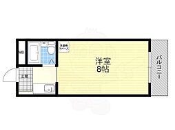 アーバンハイツ梅香 ワンルームの間取図画像