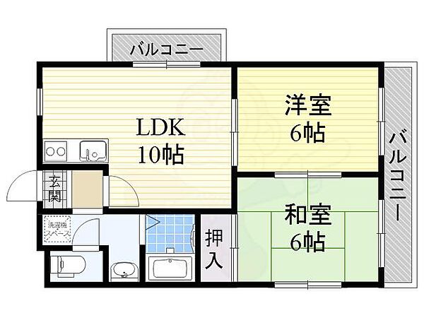 ファミールヒロマル ｜大阪府大阪市淀川区三津屋北２丁目(賃貸マンション2LDK・4階・50.00㎡)の写真 その2