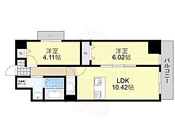 アーバンパーク新大阪 1SLDKの間取図画像