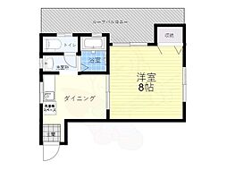 スタンドアップ十三 1DKの間取図画像