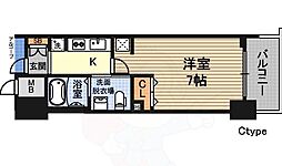 エステムコート新大阪Xザ・ゲート 1Kの間取図画像