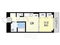 第2マンションローヤル 1LDKの間取図画像