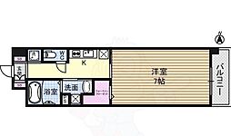 S-FORT新大阪ravir 1Kの間取図画像