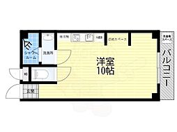 マンション冨士 ワンルームの間取図画像