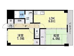 ドリーム大桐 2LDKの間取図画像