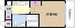 エステムコート新大阪8レヴォリス 1Kの間取図画像