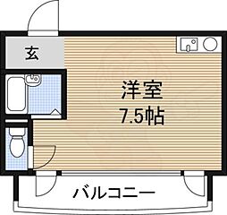 レバンガ新大阪ステーションフロントAP ワンルームの間取図画像