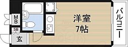 レバンガAP新大阪イースト ワンルームの間取図画像