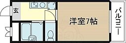 サニーハイツ新大阪 1Kの間取図画像