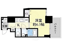 エスリード新大阪ザマーク 1Kの間取図画像